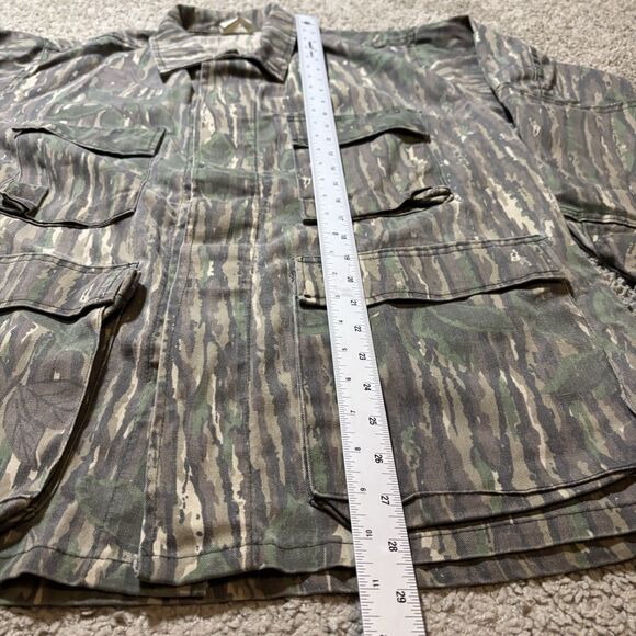 Vintage Realtree Jacket Mens Large Brown Real Tree Camo Hunting Military - Picture 6 of 8